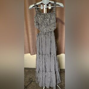 American Eagle Outfitters Black and White Gingham Dress NWT